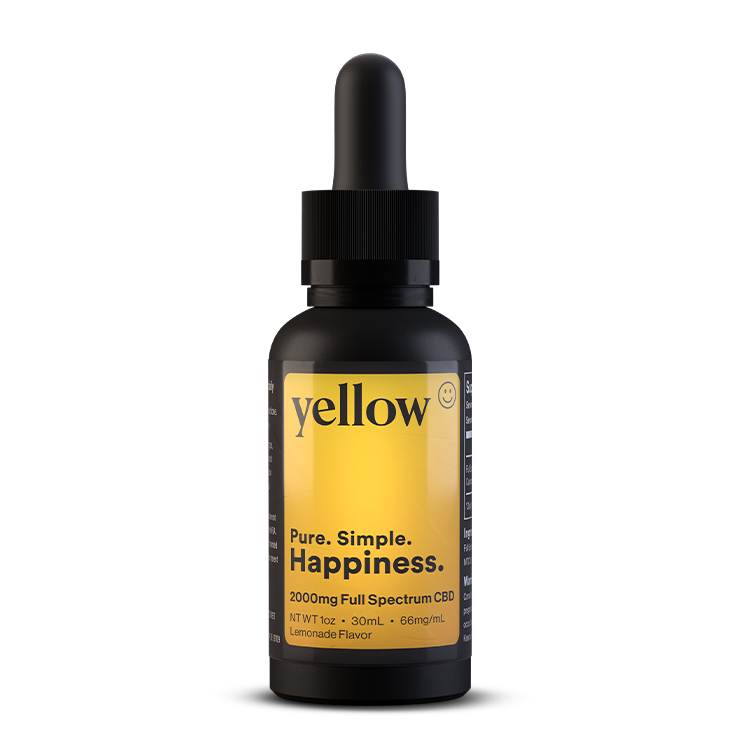 Yellow CBD tincture for sale